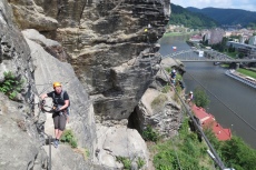 Klettersteig in Děčín