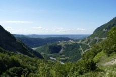 Georgien - Rückfahrt nach Tiflis, Enguri-Tal