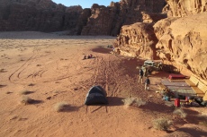 Jordanien – unser Camp im Wadi Rum