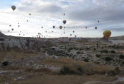 Kappadokien: Etwa 70 Ballone waren unterwegs