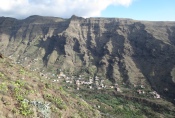 La Gomera: Unser Wandergebiet von den anderen Talseite