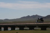 Mongolei: Brücke über den Tuul