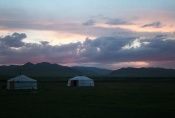 Mongolei: Sonnenuntergang im Orkhon-Tal