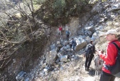 Nepal - Erdrutsch in Folge der Erdbeben 2015