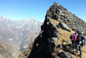 Nepal - Kurz vor dem Gipfel des Sherpa-Peak