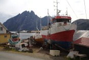 Nordkap, Hurtigruten und Lofoten: Fischerboote bei Sund