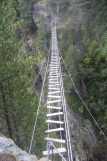 Fantastische Brücke auf dem Zirbenwald-Klettersteig