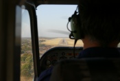 Botswana - Anflug auf Maun